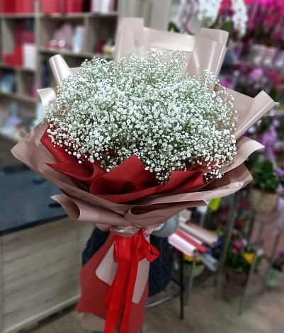 Букет цветов из: Гипсофила в Дмитриеве