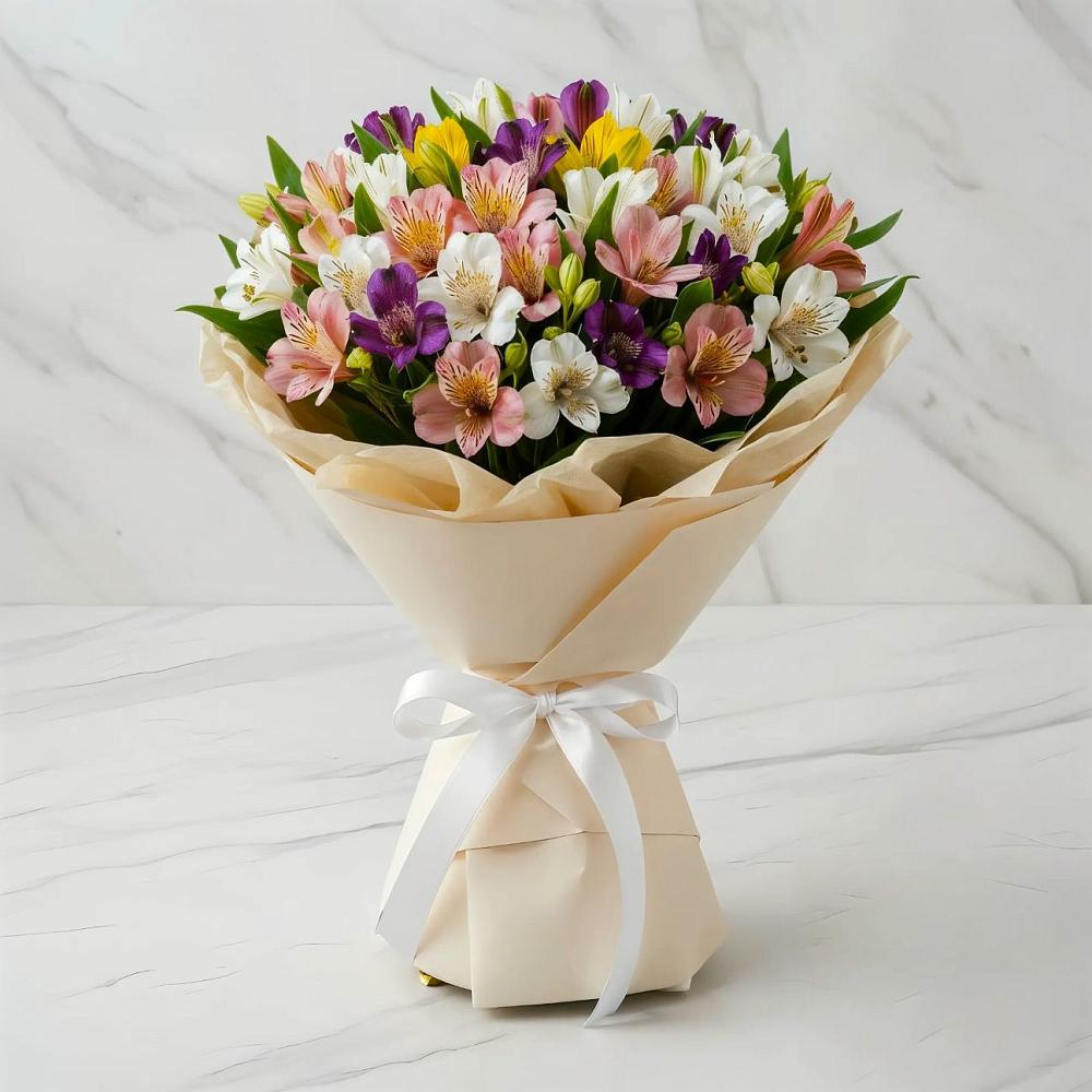 Букет цветов из: Альстромерии в Дмитриеве