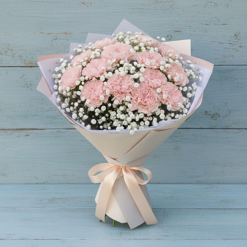 Букет цветов из: Гвоздики в Дмитриеве