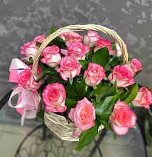 Цветочная композиция из Розы в корзине #REPLACE_PRED# Дмитриеве