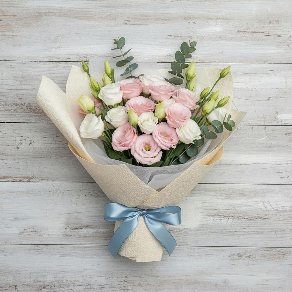 Букет цветов из: Лизиантусы в Дмитриеве